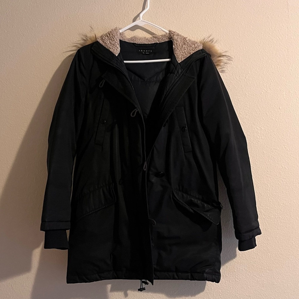 Navy Blue Theory Puffer